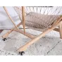  Плетенный стул шезлонг из натурального дерева Sheikh