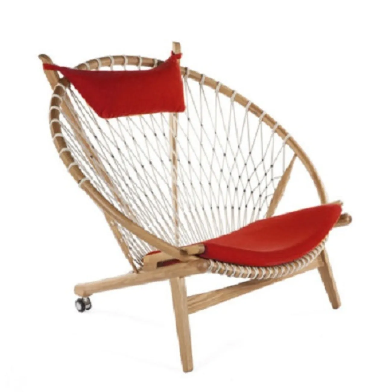  Плетенный стул шезлонг из натурального дерева Sheikh