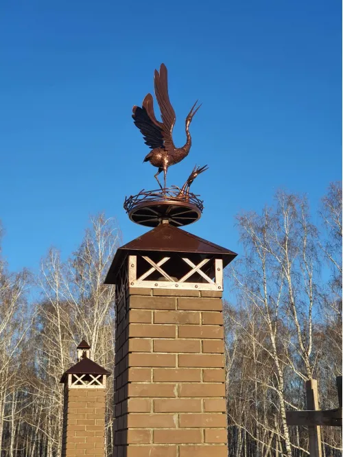 Кованый дымник Журавлиное гнездо1200-1600